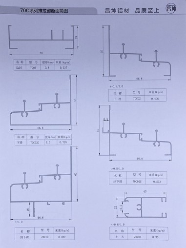 70C系列推拉窗